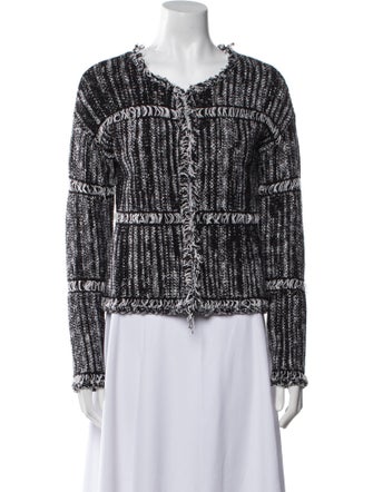 Donna Karan Tweed Pattern Evening Jacket