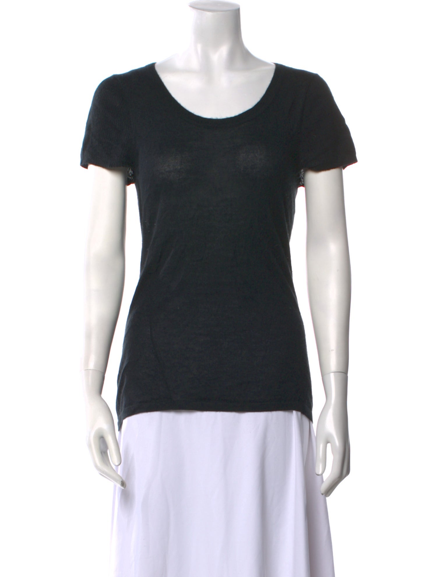 Donna Karan Cashmere Scoop Neck Sweater