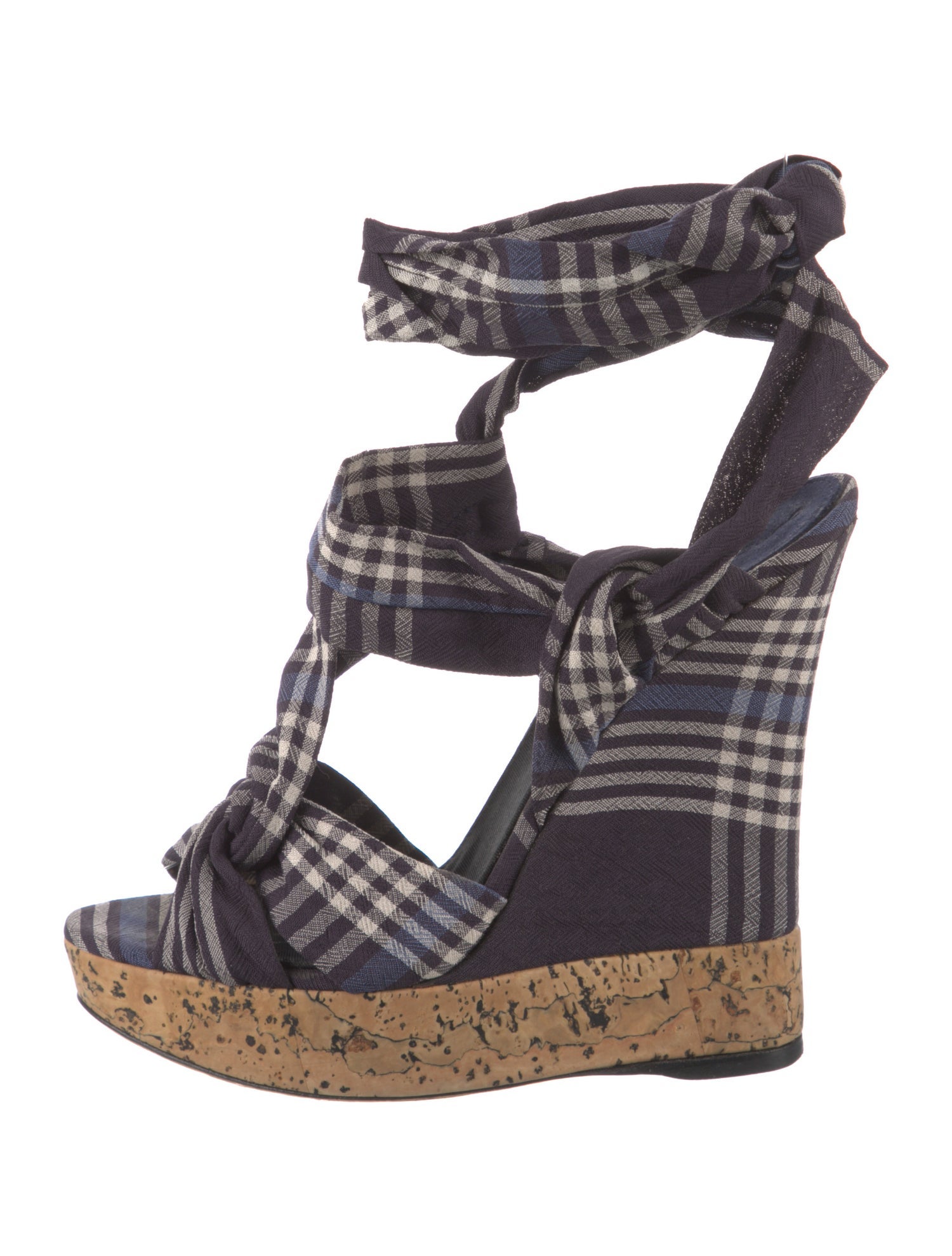 Donna Karan Printed Bow Accents Espadrilles