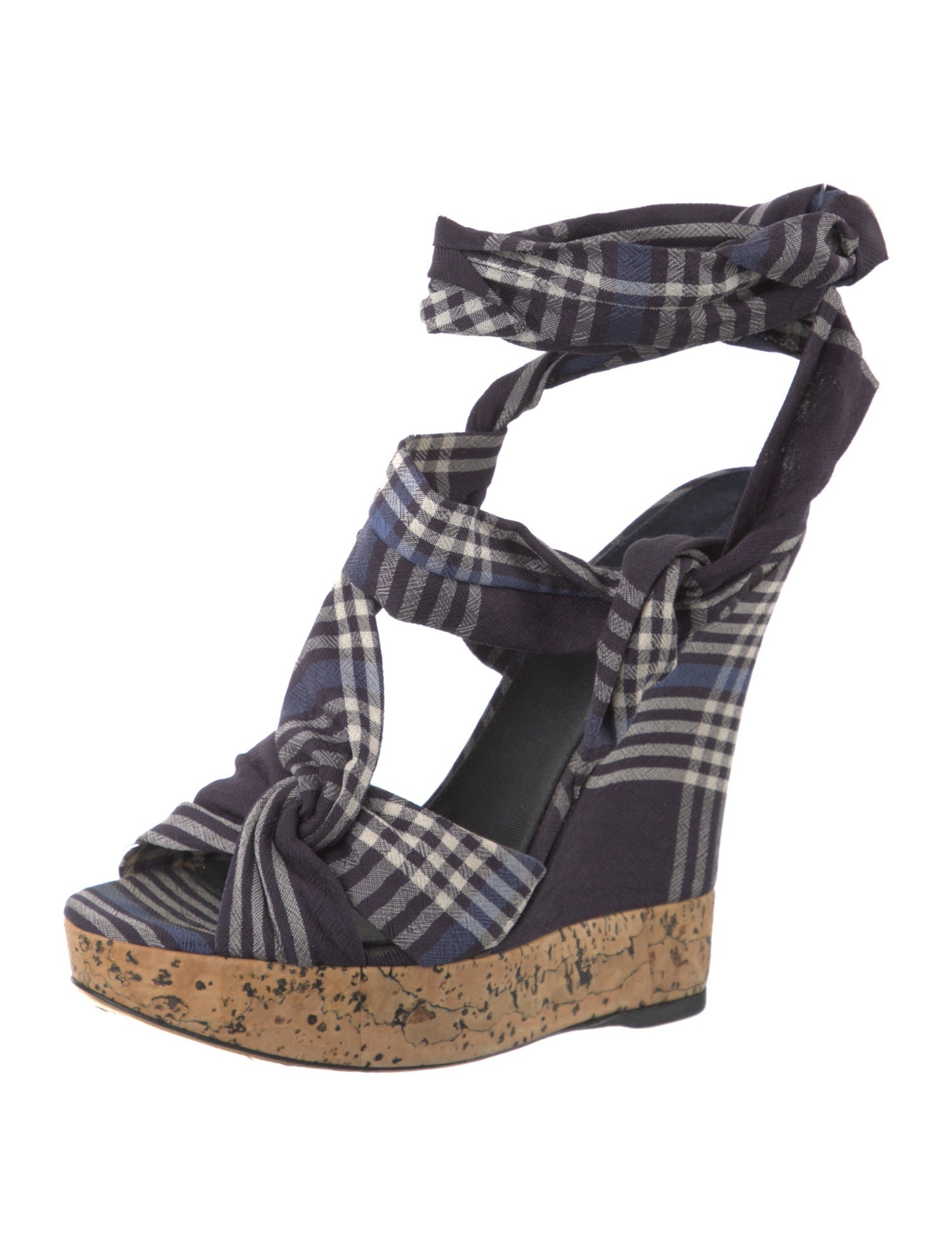 Donna Karan Printed Bow Accents Espadrilles