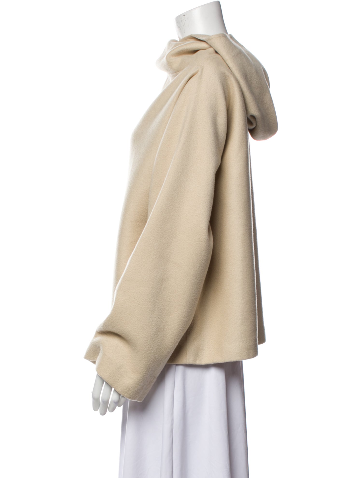 Donna Karan Cashmere Cowl Neck Sweatshirt