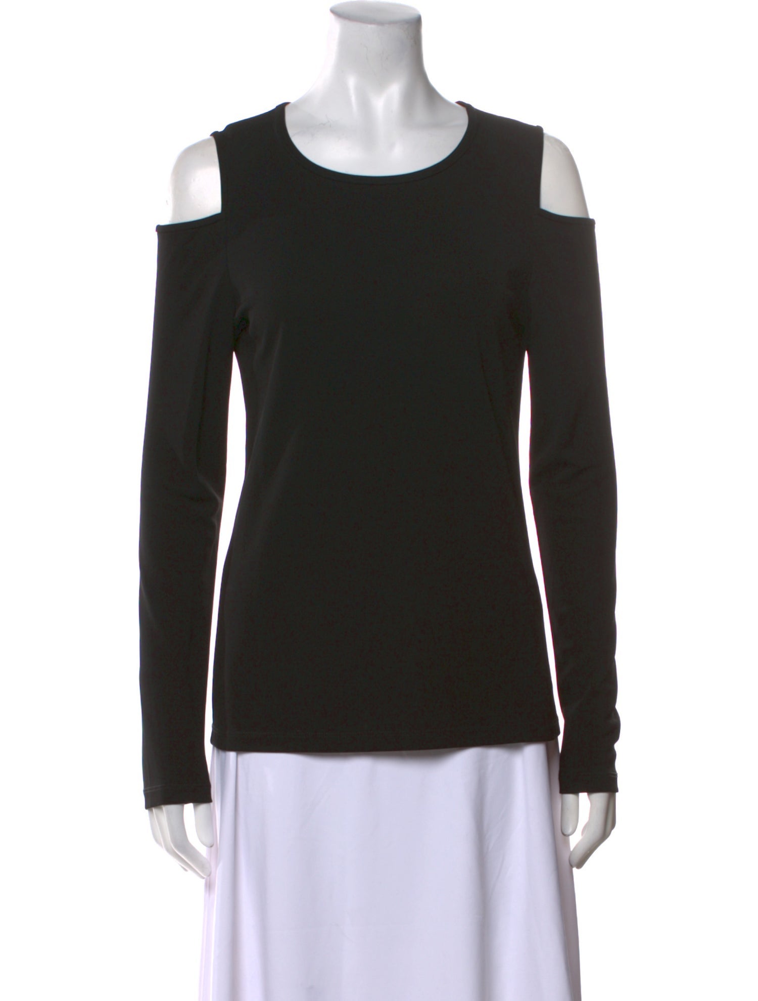 Donna Karan Scoop Neck Long Sleeve Top