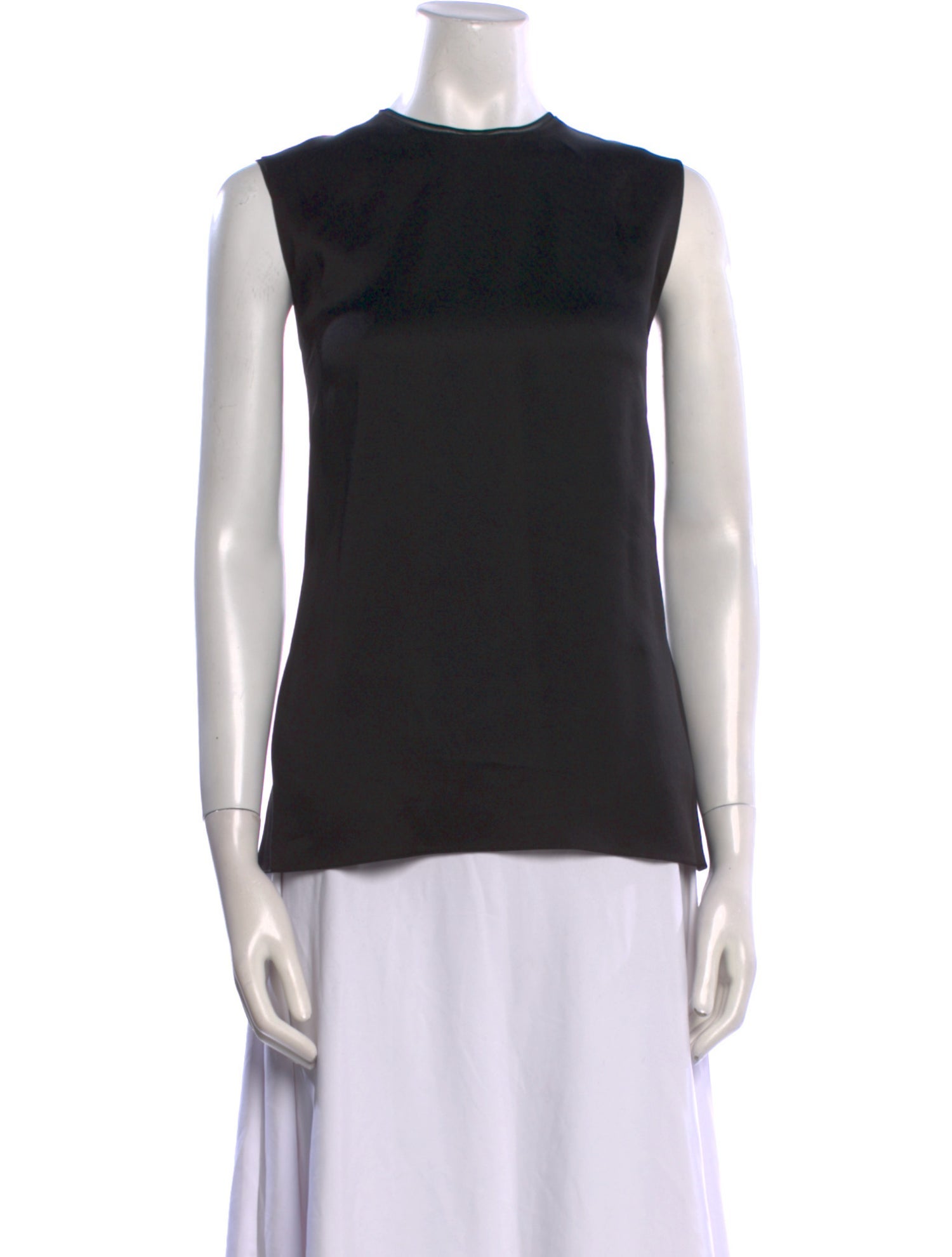 Donna Karan Crew Neck Sleeveless Top