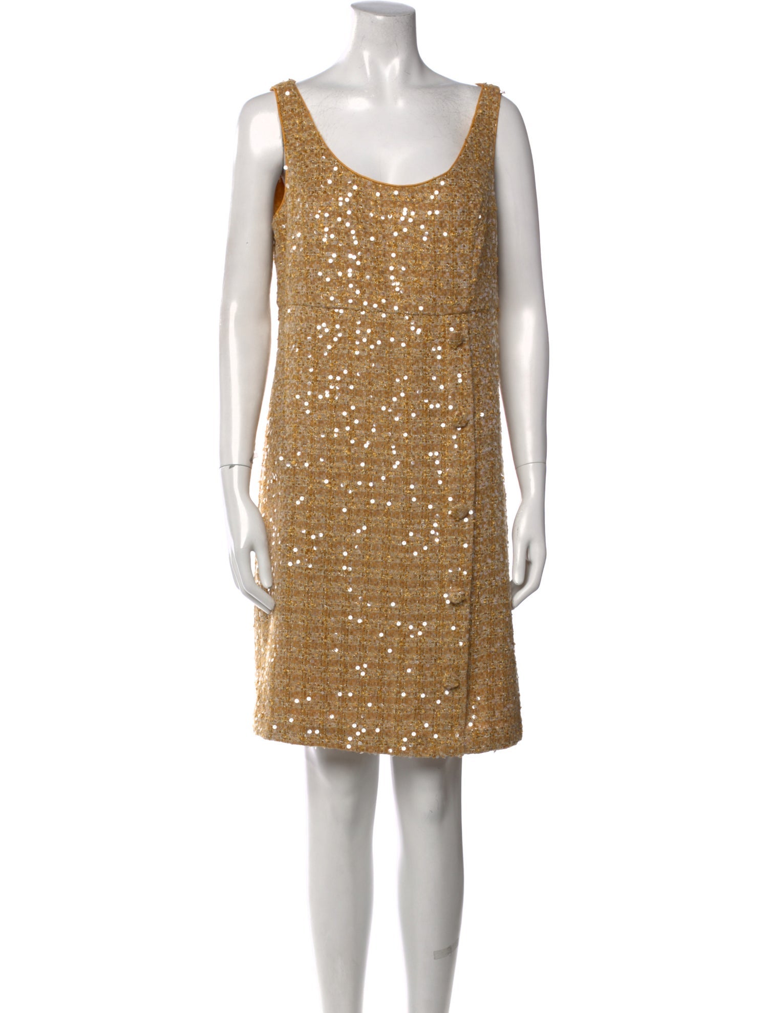 Donna Karan Scoop Neck Mini Dress w/ Tags