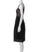 Donna Karan Scoop Neck Midi Length Dress