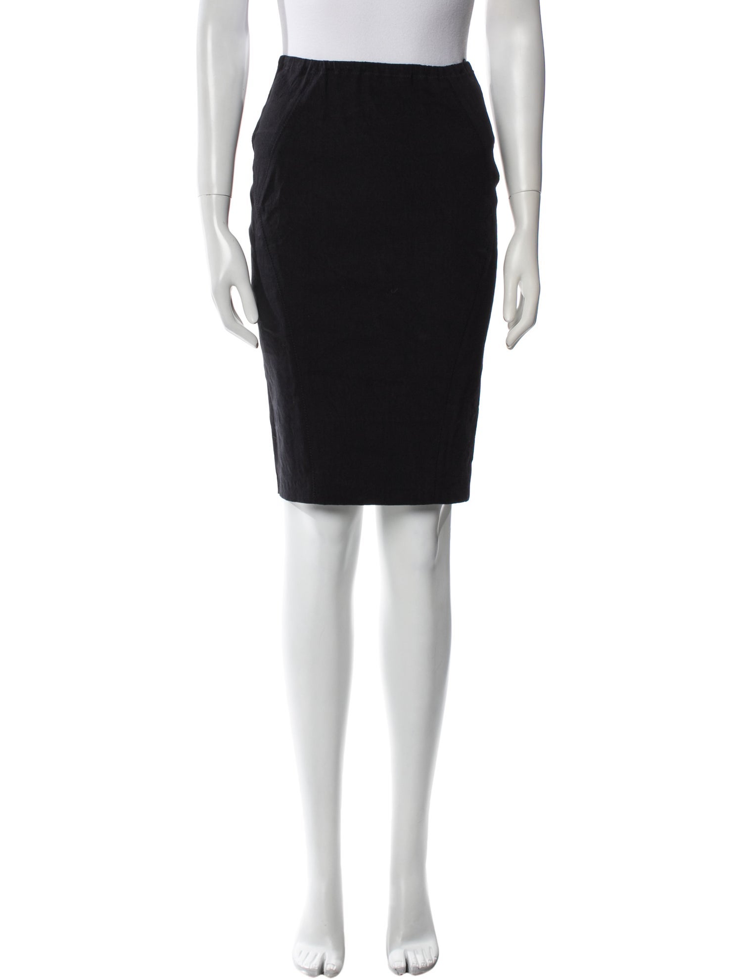 Donna Karan Linen Knee-Length Skirt
