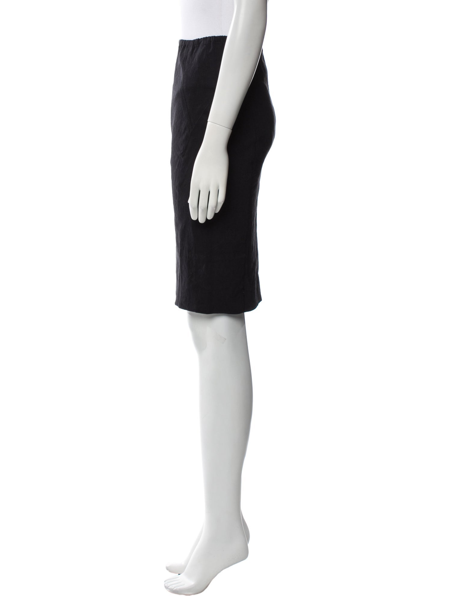 Donna Karan Linen Knee-Length Skirt