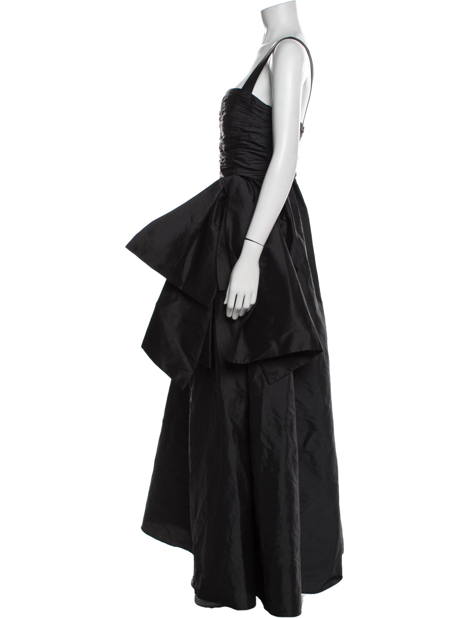 Donna Karan Square Neckline Long Dress