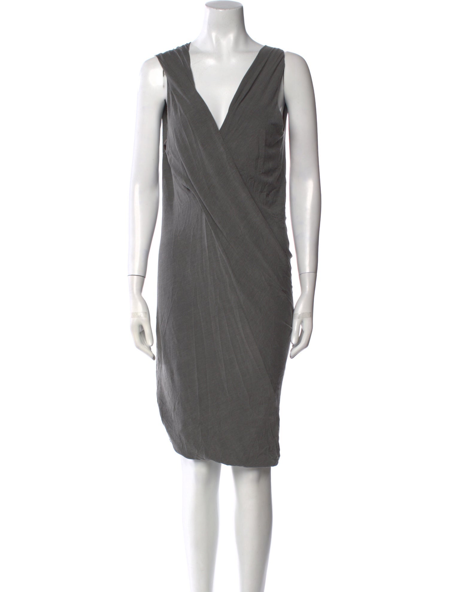 Donna Karan V-Neck Knee-Length Dress