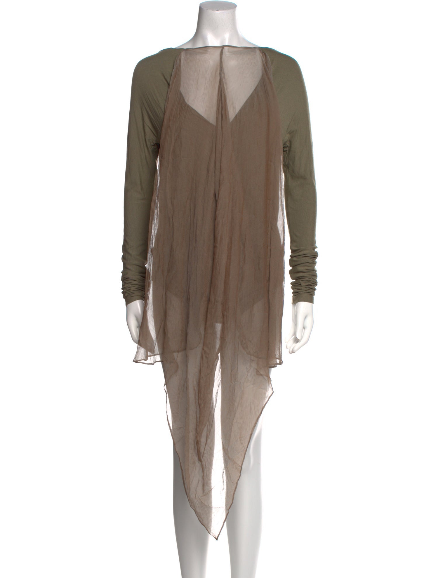 Donna Karan Bateau Neckline Long Sleeve Tunic w/ Tags