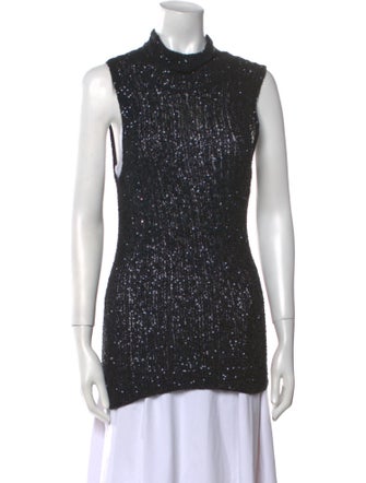 Donna Karan Cashmere Mock Neck Sweater