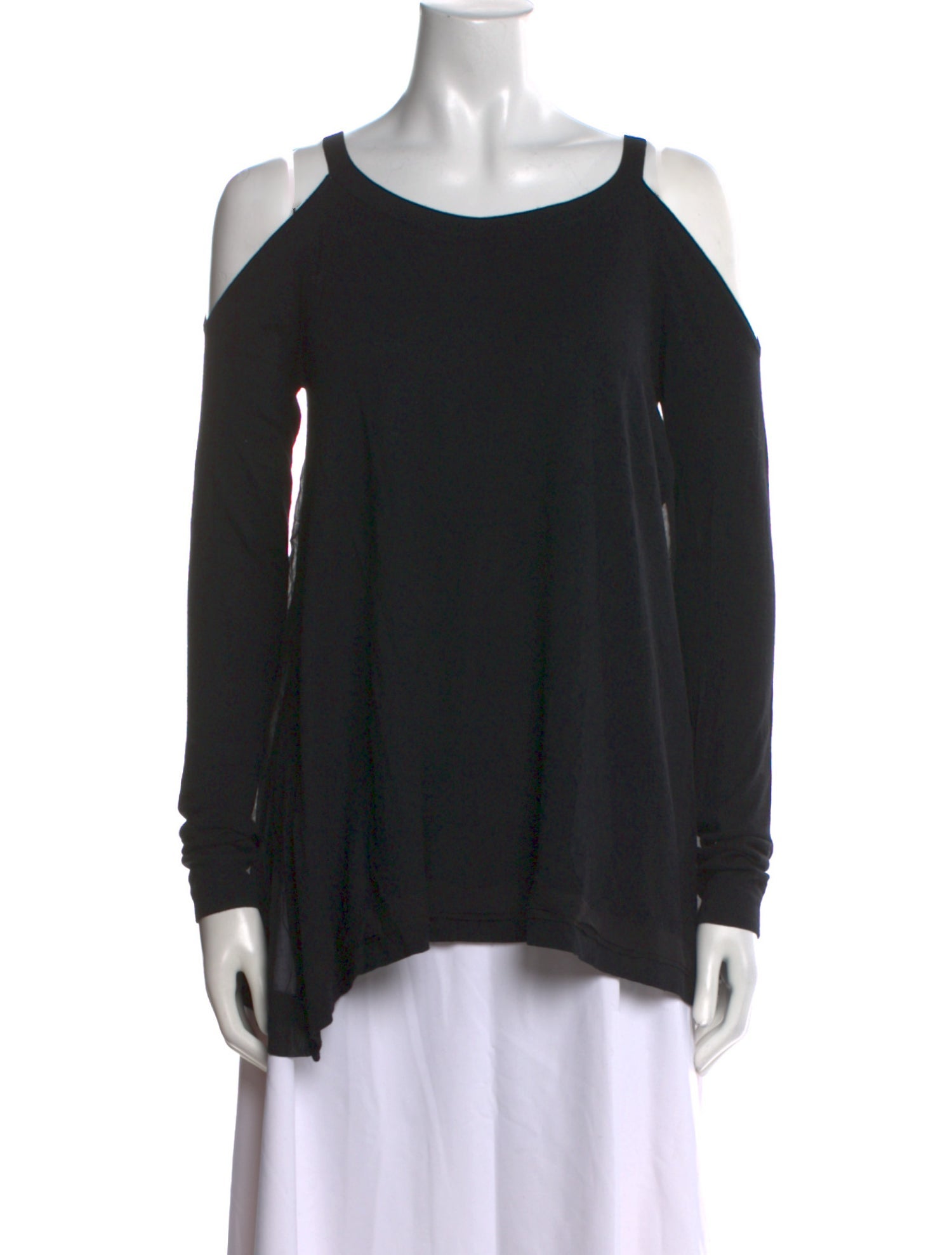 Donna Karan Scoop Neck Long Sleeve Sweatshirt