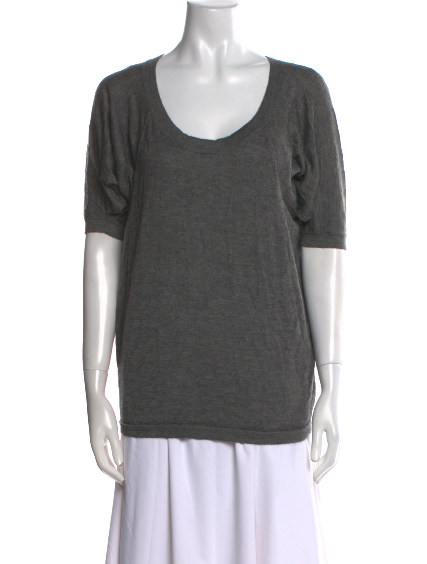 Donna Karan Scoop Neck Short Sleeve T-Shirt