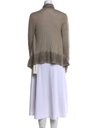 Donna Karan Wool Open Front Sweater