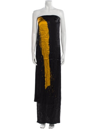 Donna Karan Printed Long Dress