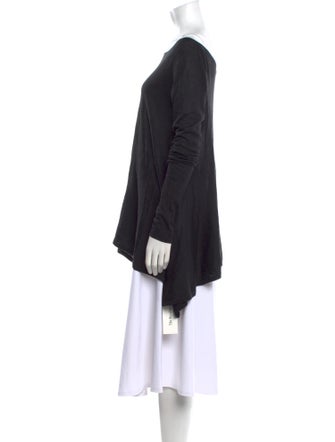 Donna Karan Wool Bateau Neckline Tunic