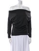 Donna Karan Off-The-Shoulder Long Sleeve Top