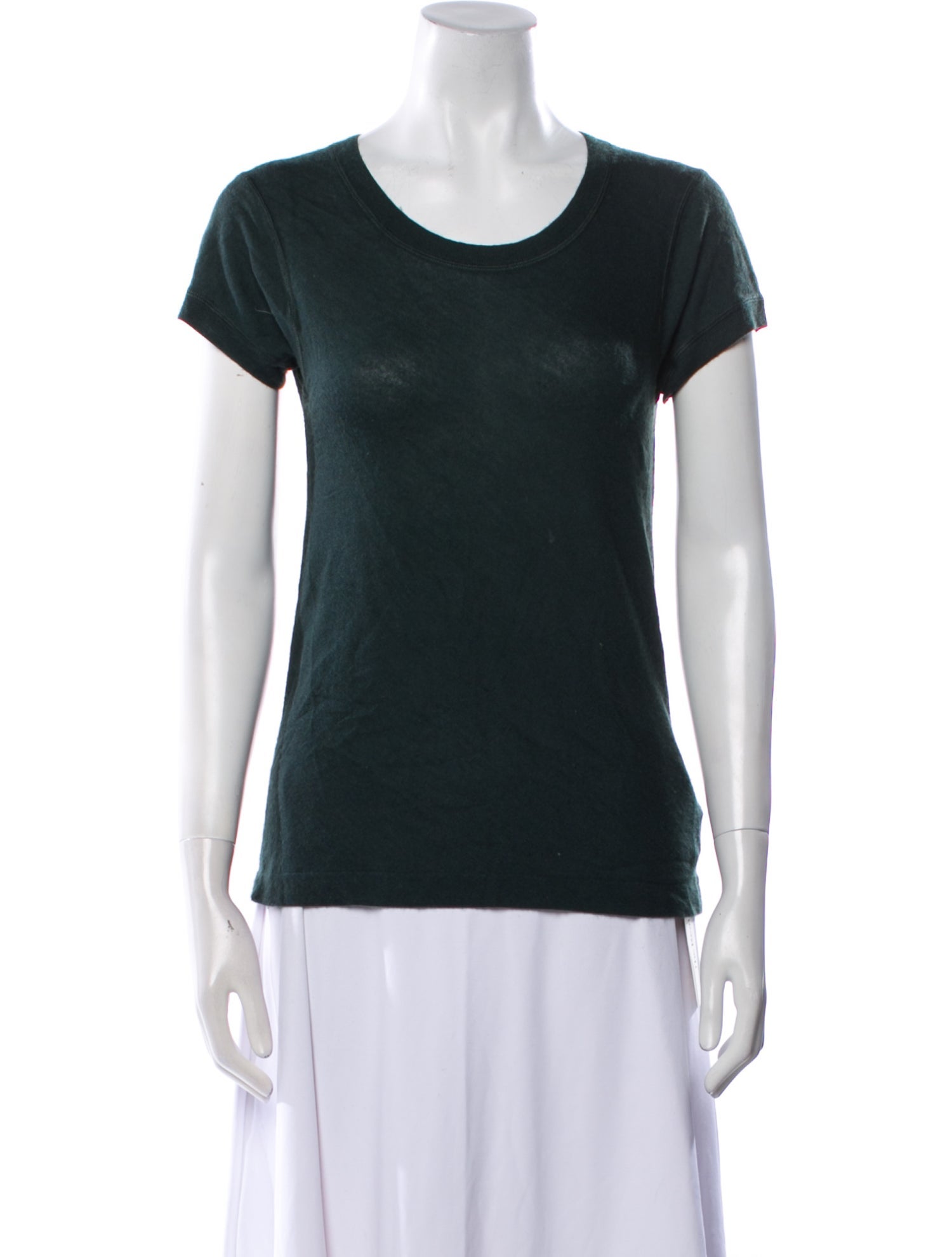 Donna Karan Cashmere Scoop Neck T-Shirt