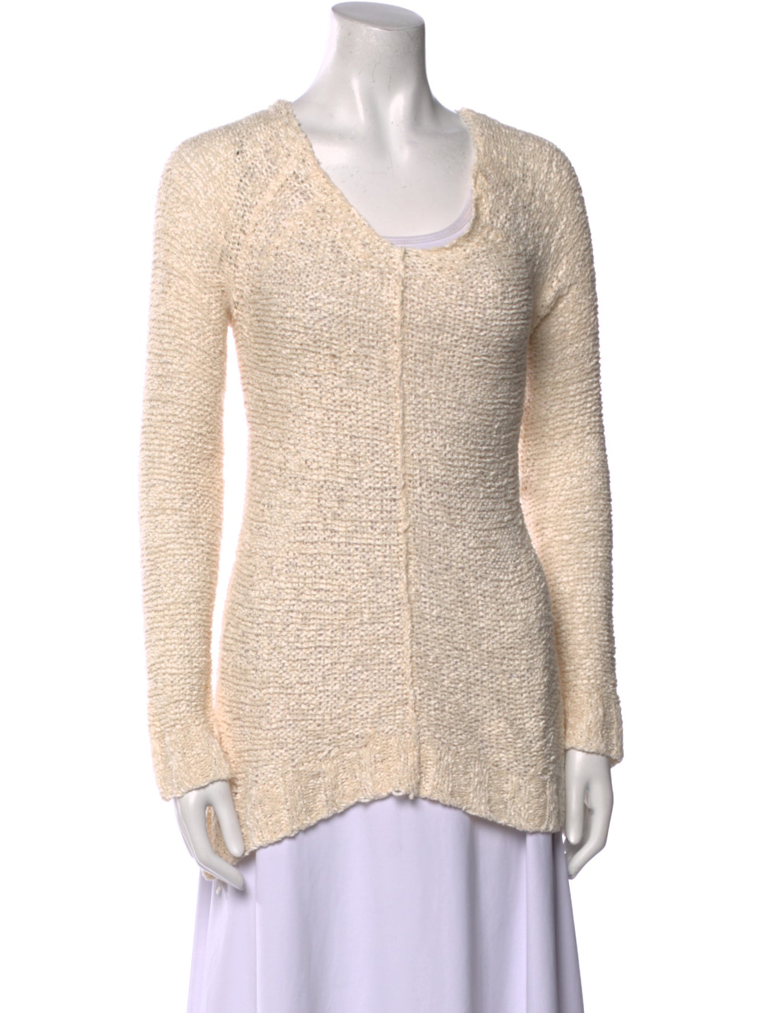 Donna Karan Silk Scoop Neck Sweater