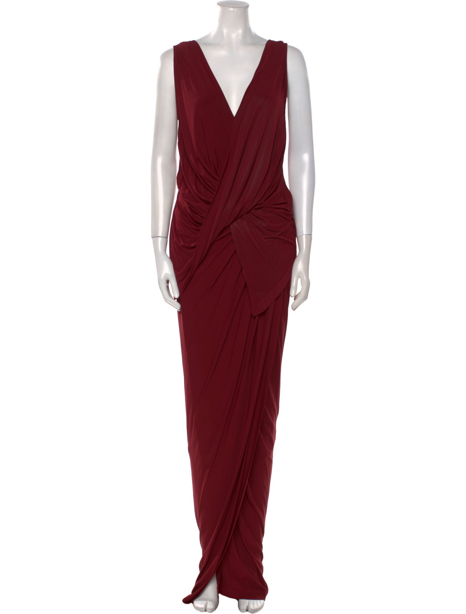 Donna Karan V-Neck Long Dress