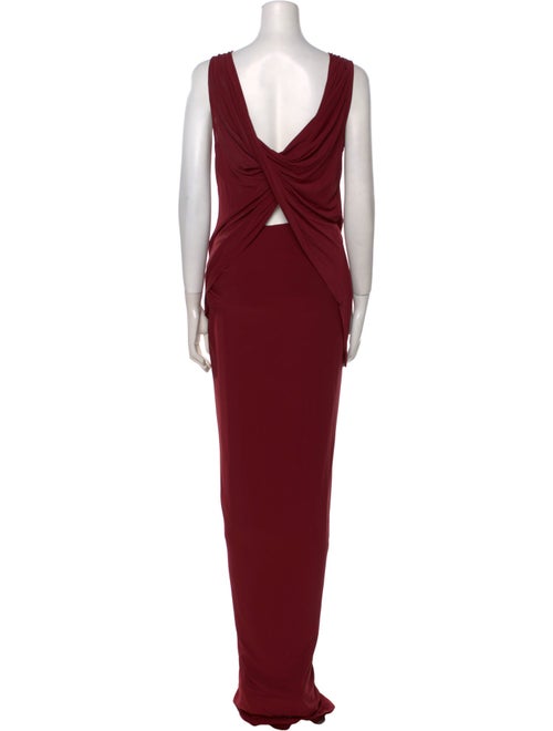Donna Karan V-Neck Long Dress