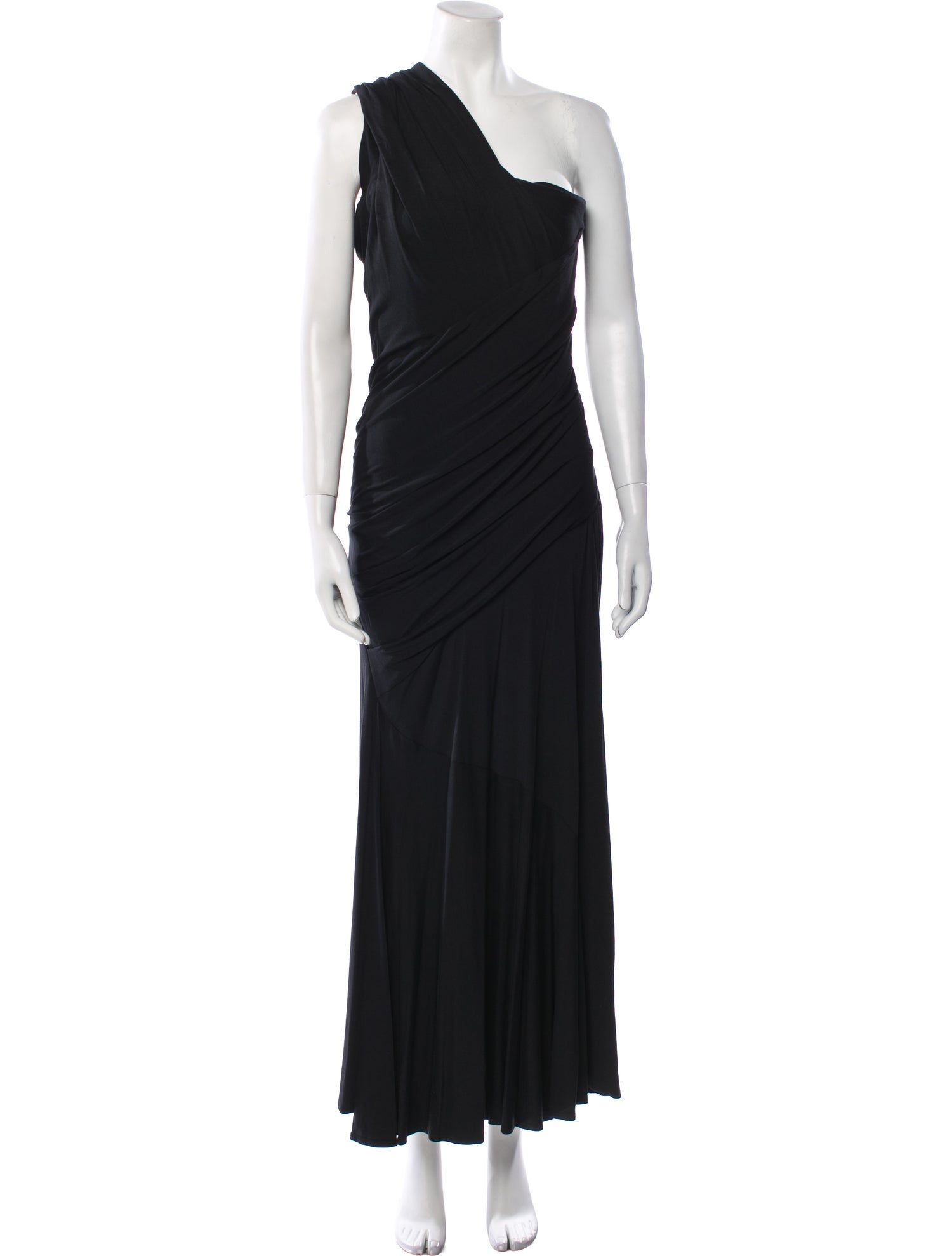 Donna Karan One-Shoulder Long Dress