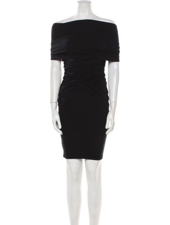 Donna Karan Off-The-Shoulder Mini Dress