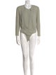 Donna Karan Silk Crew Neck Bodysuit