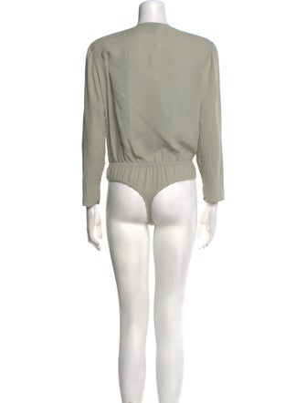 Donna Karan Silk Crew Neck Bodysuit