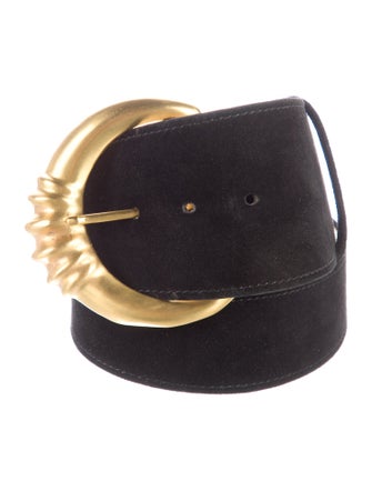 Donna Karan Wide Suede Belt