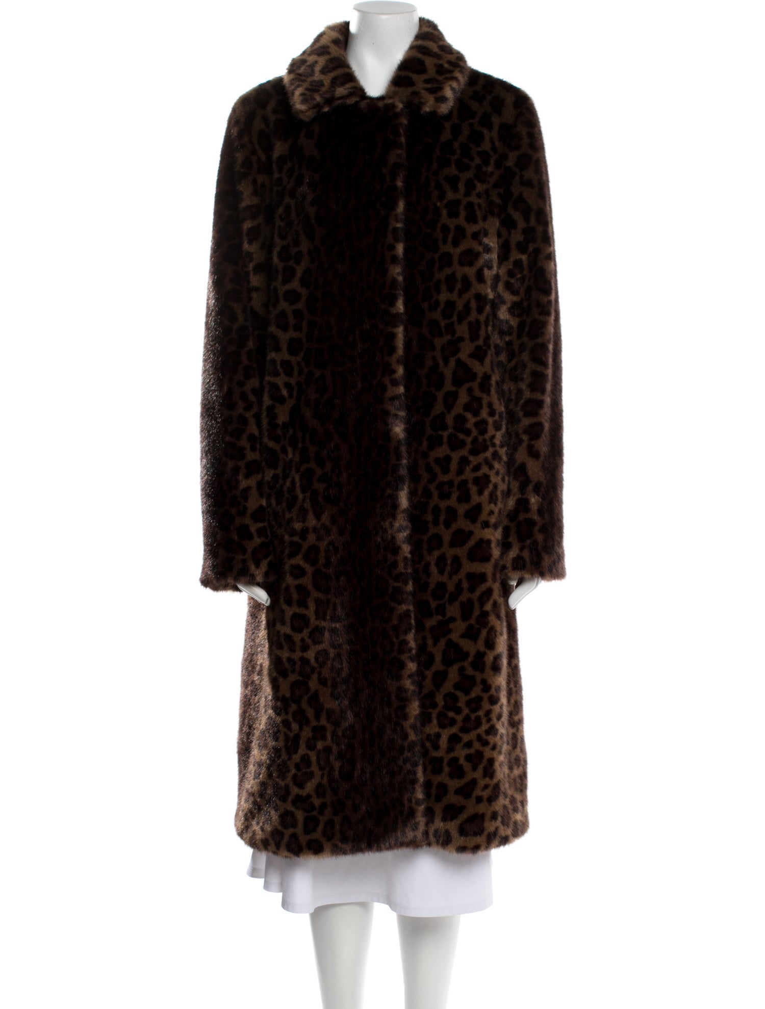 Donna Karan Faux Fur Coat