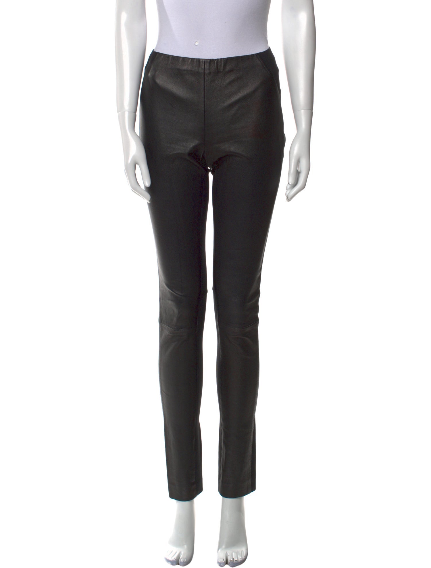 Donna Karan Lambskin Skinny Leg Pants