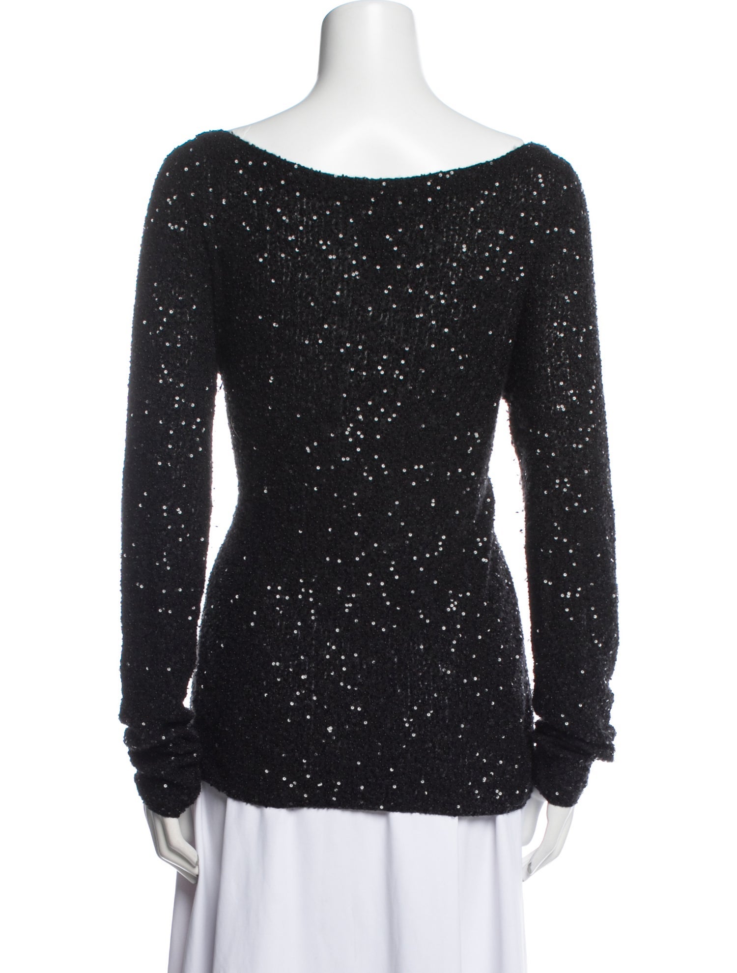 Donna Karan Cashmere Bateau Neckline Sweater