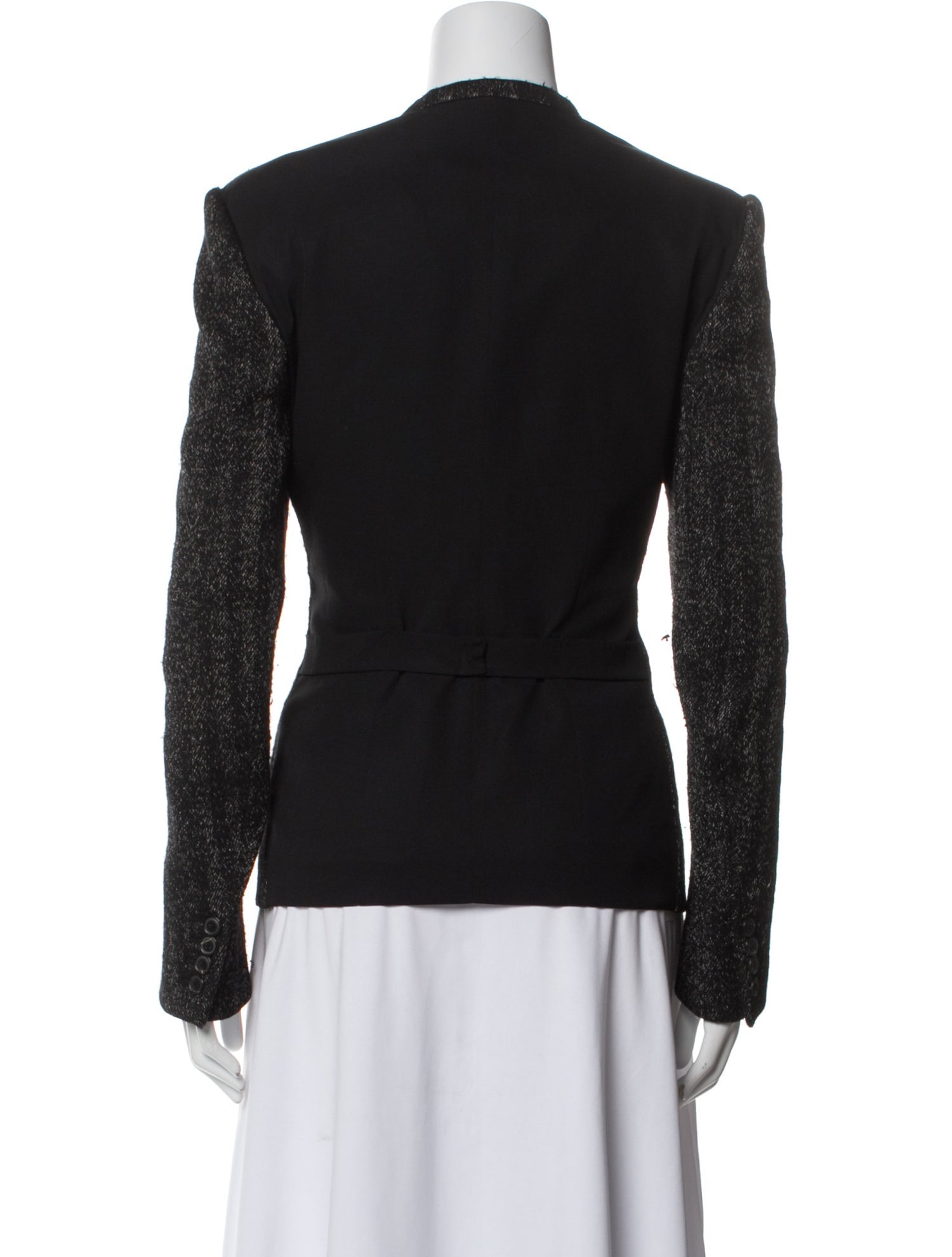 Donna Karan Wool Tweed Pattern Blazer