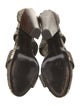 Donna Karan Snakeskin Animal Print Sandals