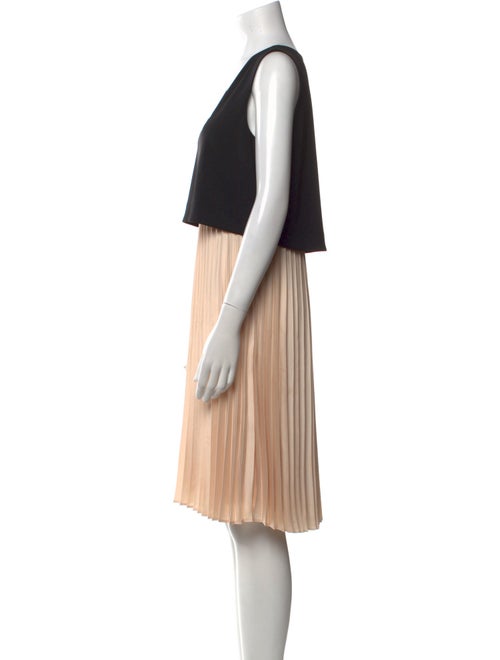 Donna Karan Colorblock Pattern Knee-Length Dress