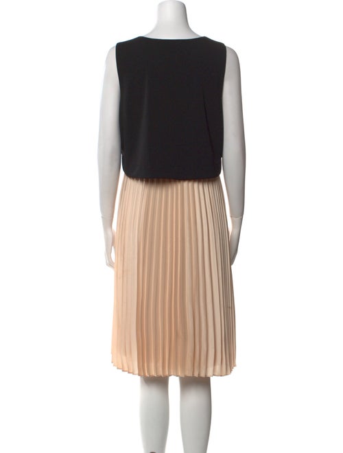 Donna Karan Colorblock Pattern Knee-Length Dress