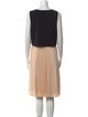 Donna Karan Colorblock Pattern Knee-Length Dress