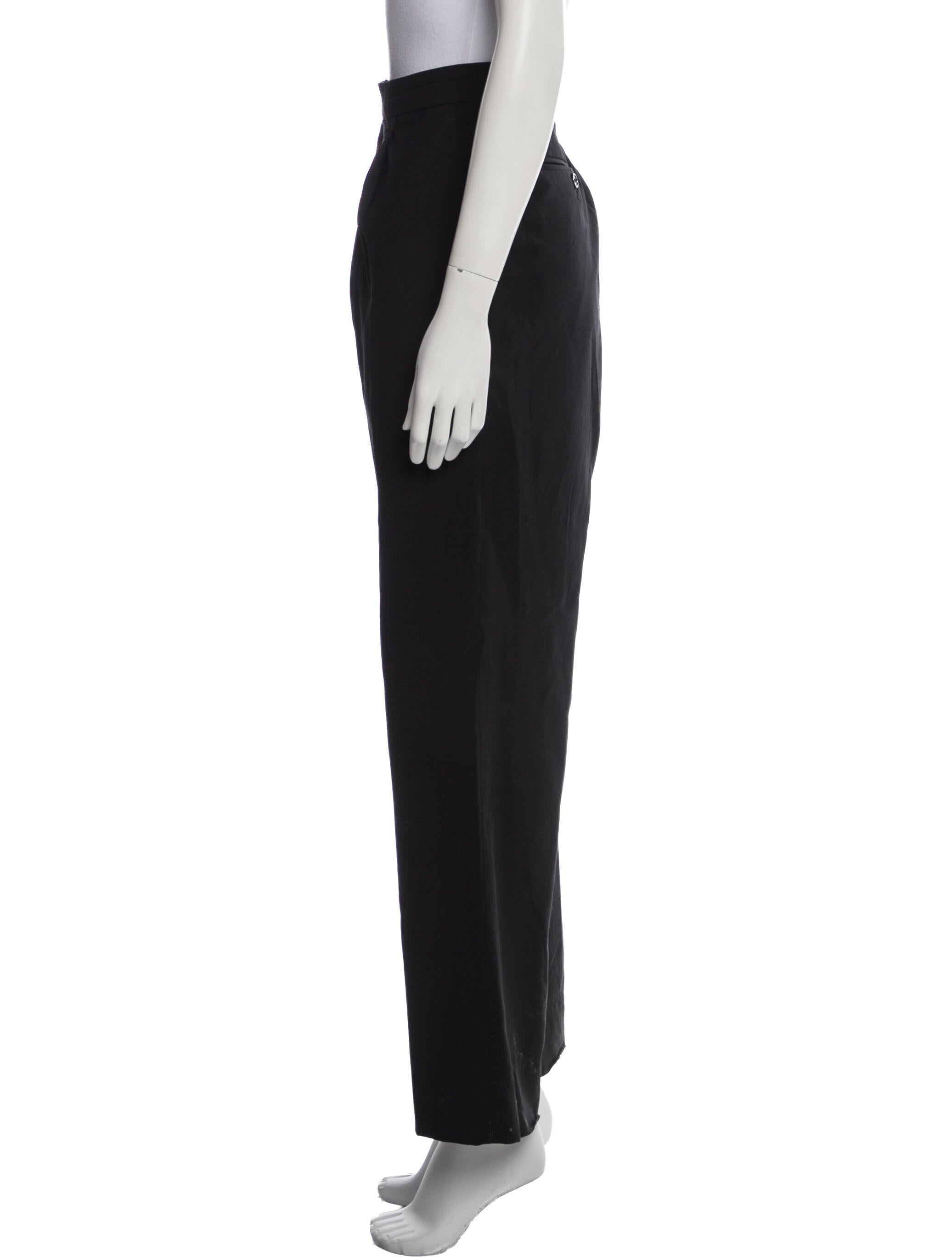 Donna Karan Wool Wide Leg Pants