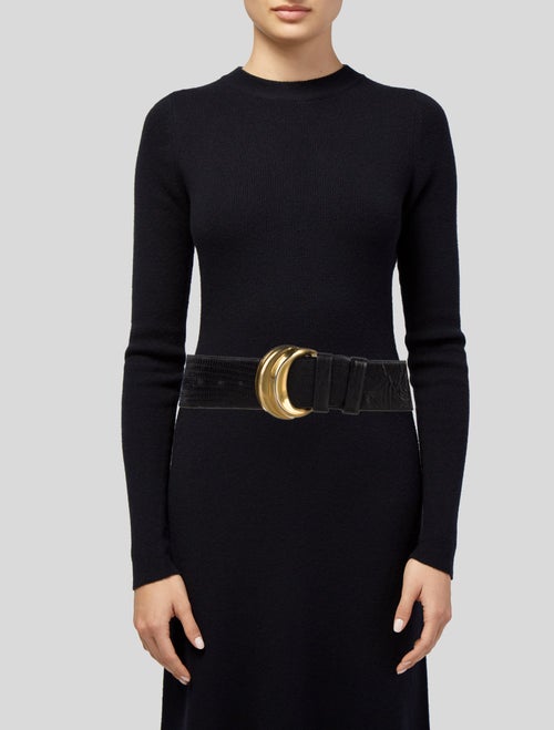 Donna Karan Wide Leather Belt