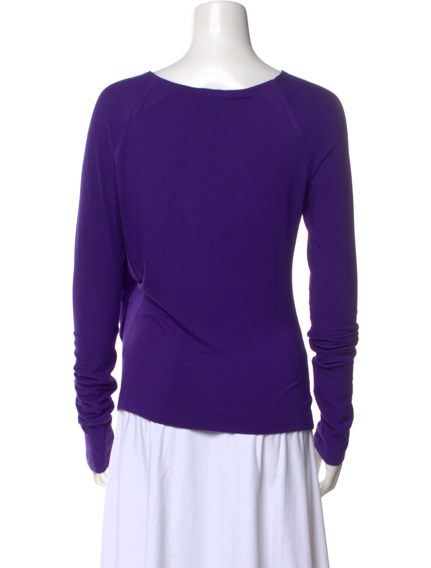Donna Karan Cowl Neck Long Sleeve Top