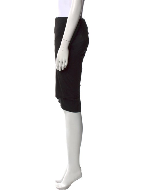 Donna Karan Pleated Accents Knee-Length Skirt