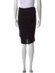 Donna Karan Pleated Accents Knee-Length Skirt