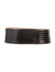 Donna Karan Wide Alligator Waist Belt