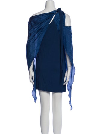 Donna Karan One-Shoulder Mini Dress