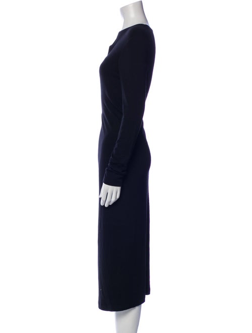 Donna Karan Bateau Neckline Midi Length Dress