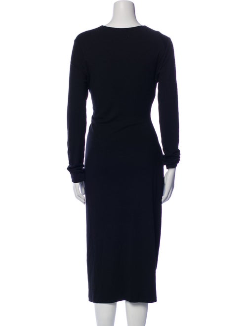 Donna Karan Bateau Neckline Midi Length Dress