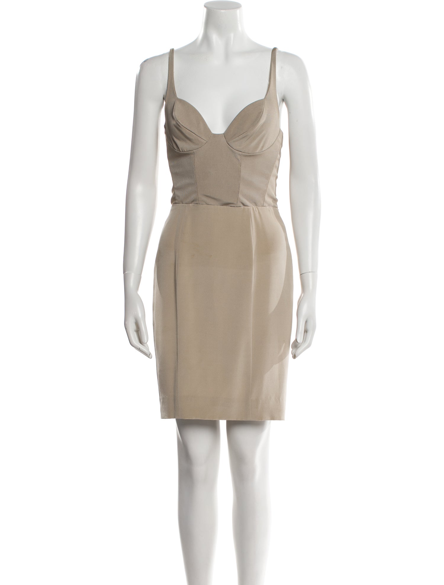 Donna Karan V-Neck Mini Dress