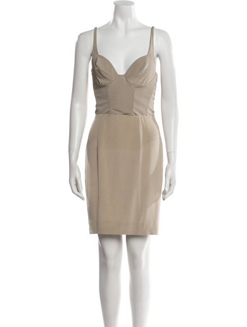 Donna Karan V-Neck Mini Dress