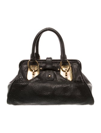 Donna Karan Leather Top Handle Bag